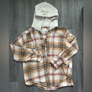 American eagle drawstring flannel